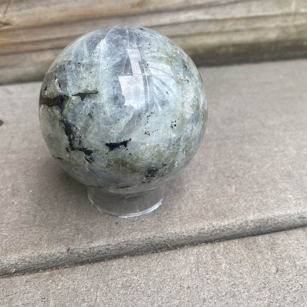 Labradorite Sunset Sphere - Picture 11 of 12